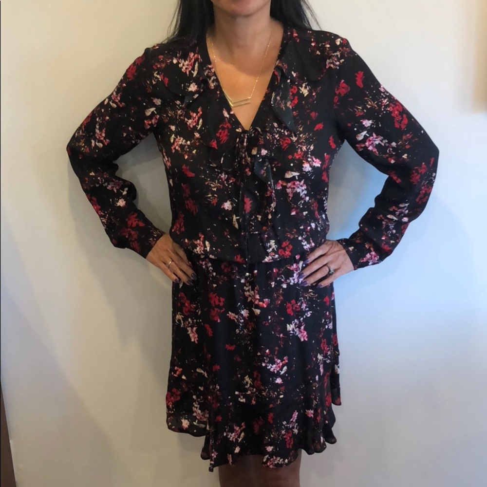 Parker silk floral dress